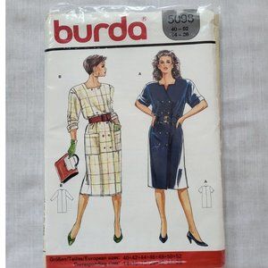 Burda Vintage Dress Sewing Pattern Uncut #5098. Sizes  14-26